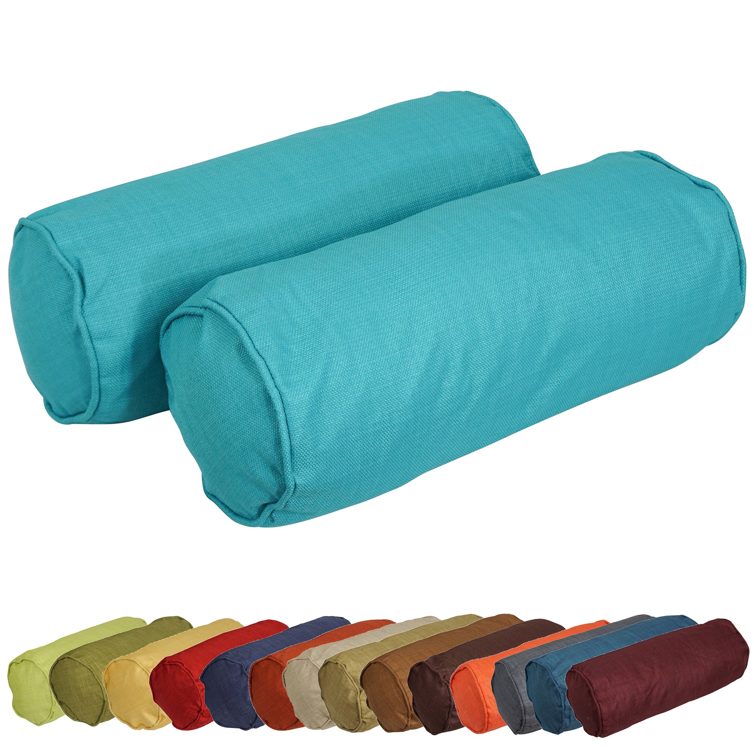 Delaney Corded Indoor Outdoor Bolster Pillow Set of 2