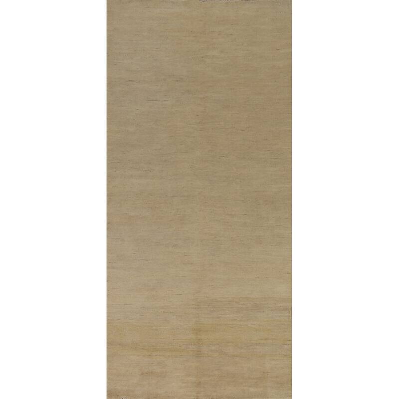 Gabbeh Oriental Runner Rug Hand-Knotted Wool Carpet - 4'1"x 11'3"