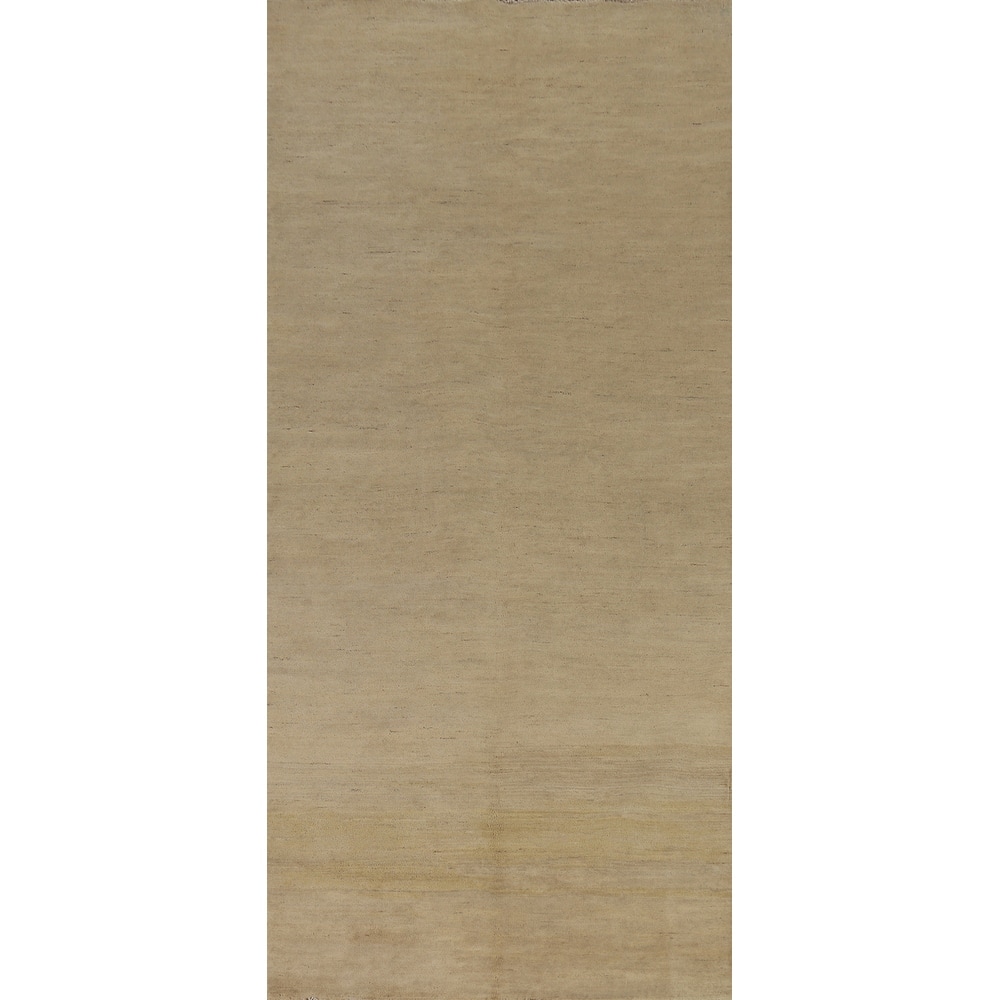 Gabbeh Oriental Runner Rug Hand-Knotted Wool Carpet - 4'1"x 11'3"