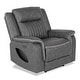 preview thumbnail 30 of 34, Furniture of America Arthon Fabric Power Recliner with LED Light and USB Port