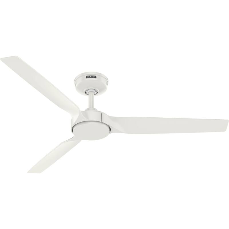 Hunter Zentech Wi-Fi ENERGY STAR Damp Rated Ceiling Fan w/ LED Light and Handheld Remote - Modern & Contemporary - SMART FAN!