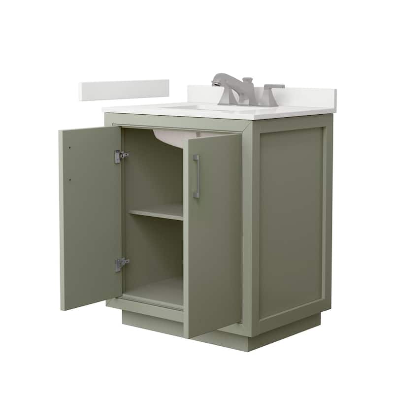 Wyndham Collection WCF111130S-QTZ-US3MXX Icon 30" Free Standing Single