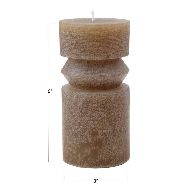 Unscented Totem Pillar Candle
