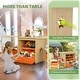 preview thumbnail 11 of 12, 31.8"X18.9" Wooden Kids Table & Chair Set With 6 Storage Bags - N/A