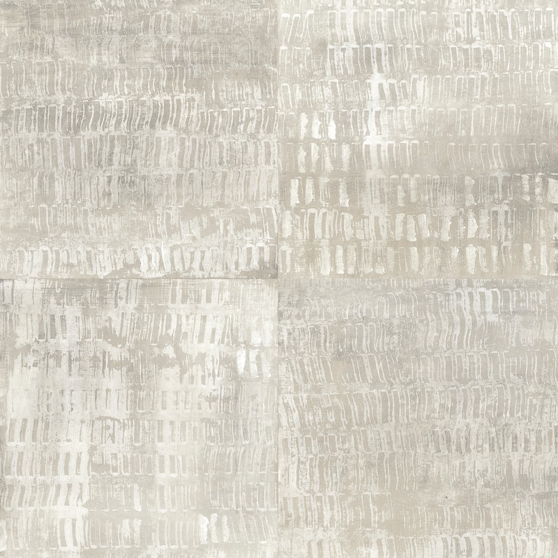 Cameron Sage Faux Metal Wallpaper - Silver