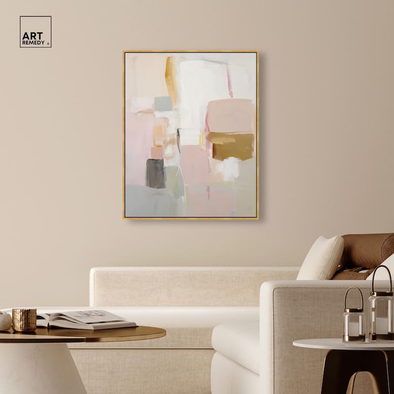 Apricot Cream I Canvas by Art Remedy
