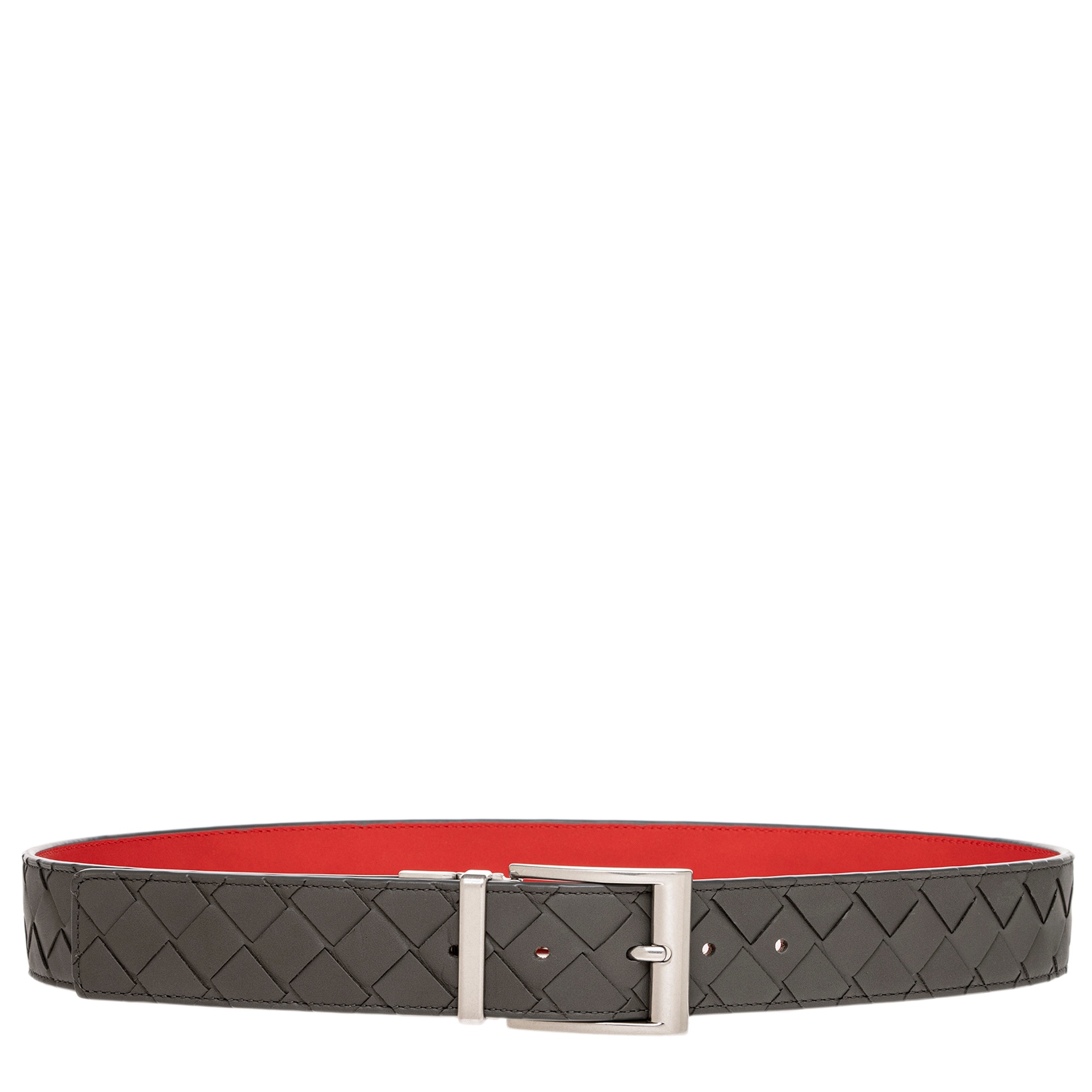 Bottega Veneta Men's Intrecciato Reversible Belt 1.4" Wide