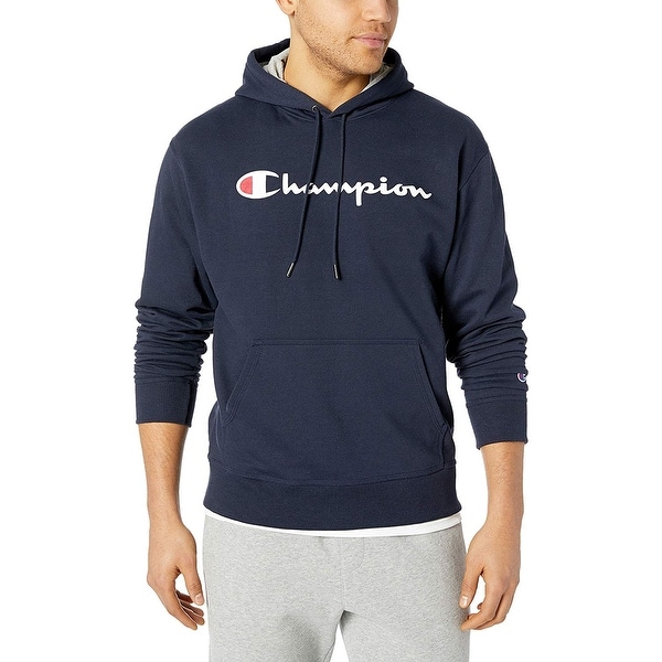 champion men's graphic powerblend fleece hood
