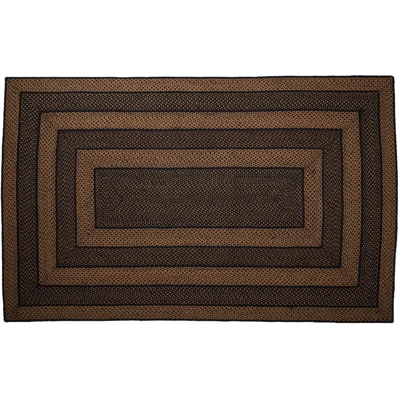 Farmhouse Jute Rug Rect w/ Pad 60x96 - 5' x 8' Rectangle