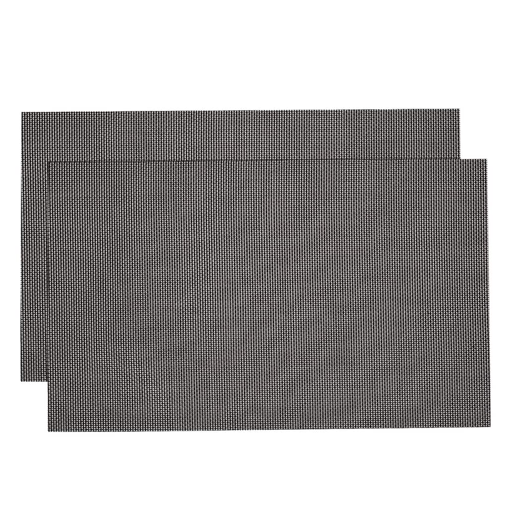 Place Mats, 450x300mm Table Mats Set of 2 PVC Washable Woven Placemat
