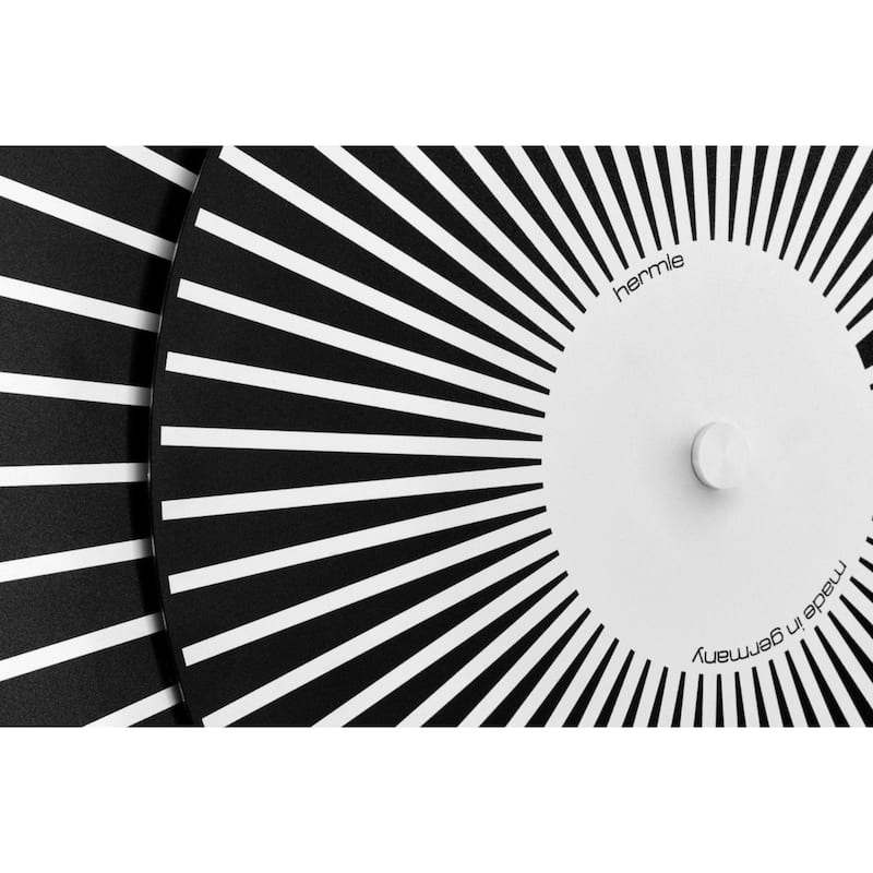 Rotating Round Wall Clock - 20" - Black and White