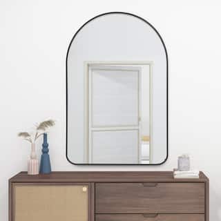 Arched-Top Metal Frame Bathroom Wall mirror