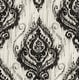preview thumbnail 3 of 6, Seabrook Designs Lovette Ikat Damask Unpasted Wallpaper 20.5 in. W x 33 ft. L - Metallic Onyx