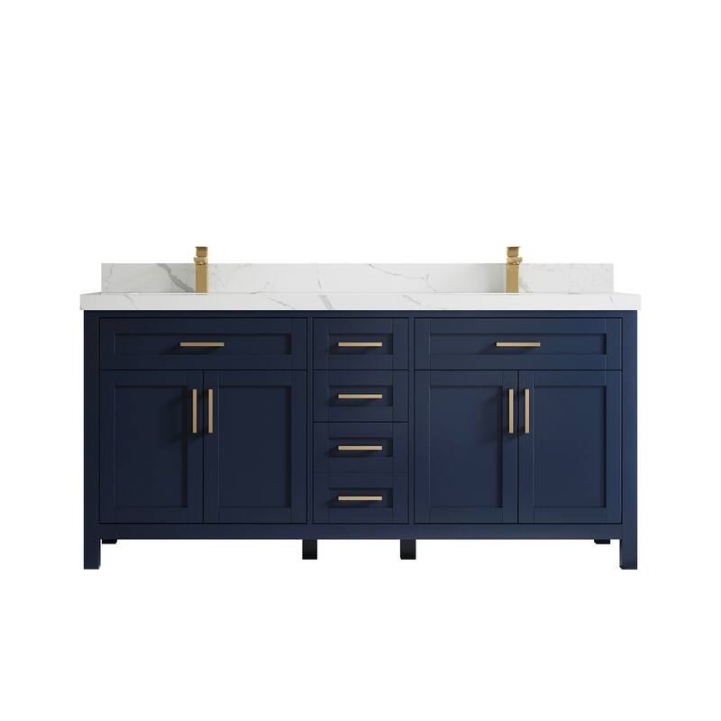 Willow Collections 72 in. W x 22 in. D Double Sink Bathroom Vanity with Countertop