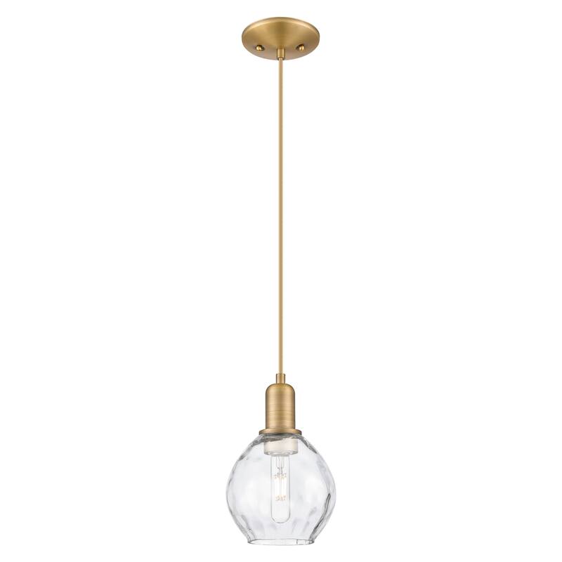 Innovations Lighting Endless Possibilities Arcadia - Waverly - 1 Light 6" Cord Hung Mini Pendant - Brushed Brass
