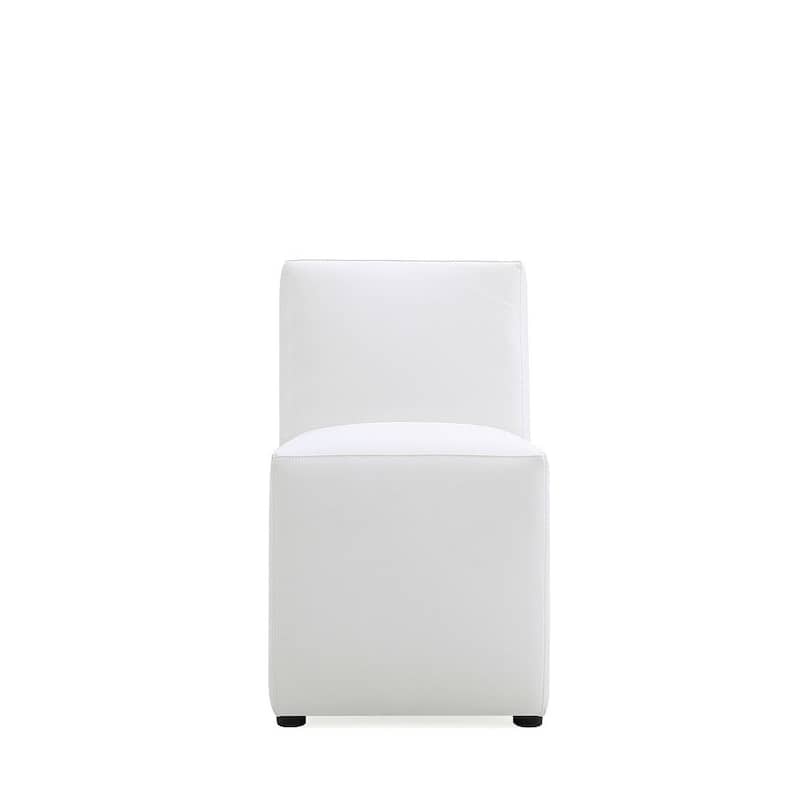 Manhattan Comfort Anna Modern Square Faux Leather Dining Chair