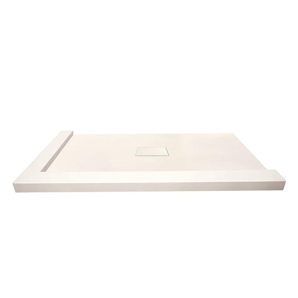 Transolid FZSDT5140C 51-3/16" x 40-1/2" Rectangular Shower Base with