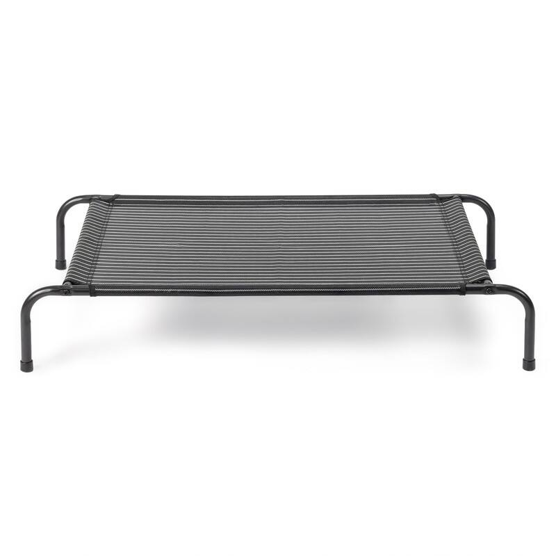 43 in. x 26 in. Iron Frame Mesh Top Outdoor Dog Cot - 43 in. x 16 in. x 8 in.