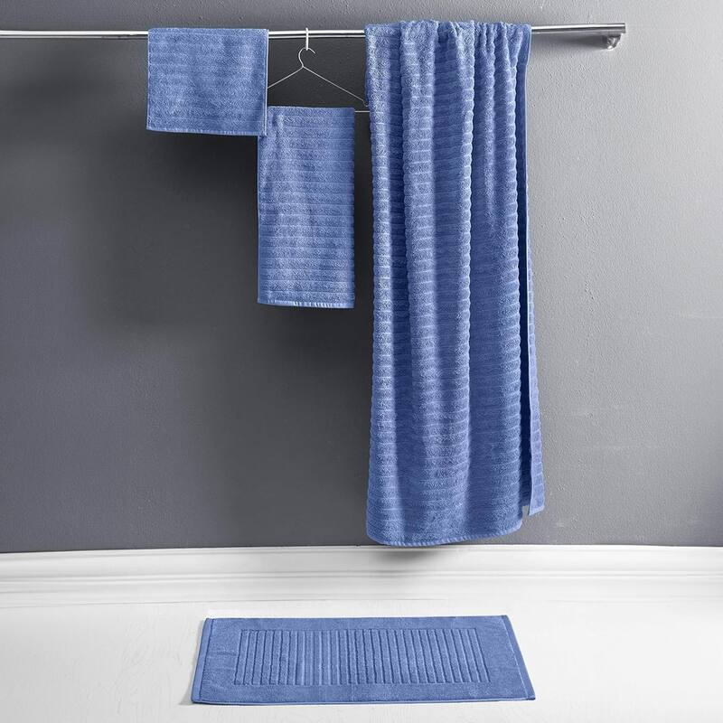 Brampton Plush Absorbent Non-Slip Cotton Bath Mat Set of 2