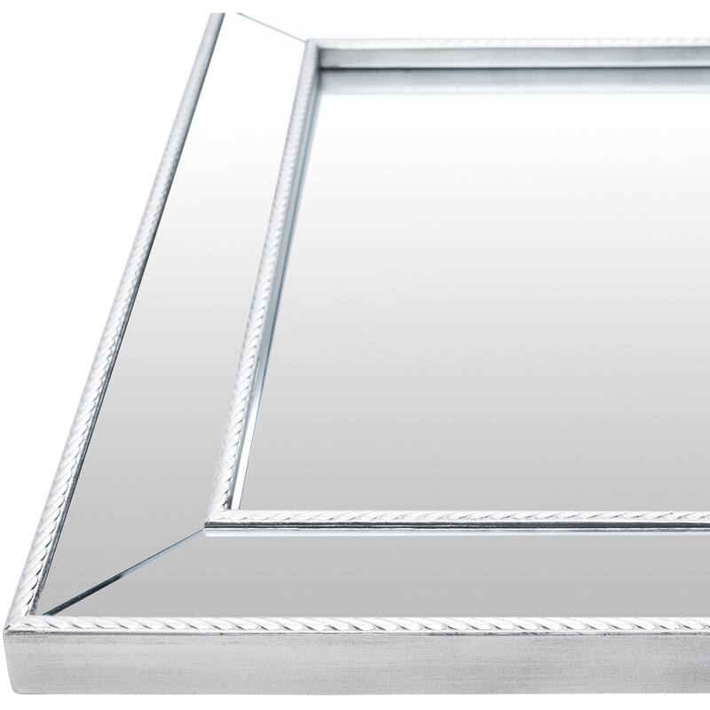 Edrian Skinny Braid Rectangular Wall Mirror - 32"H x 26"W