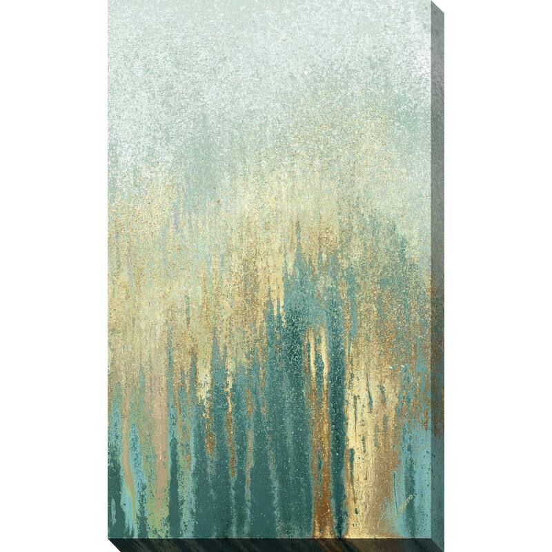 "Teal Golden Woods" Print on Canvas
