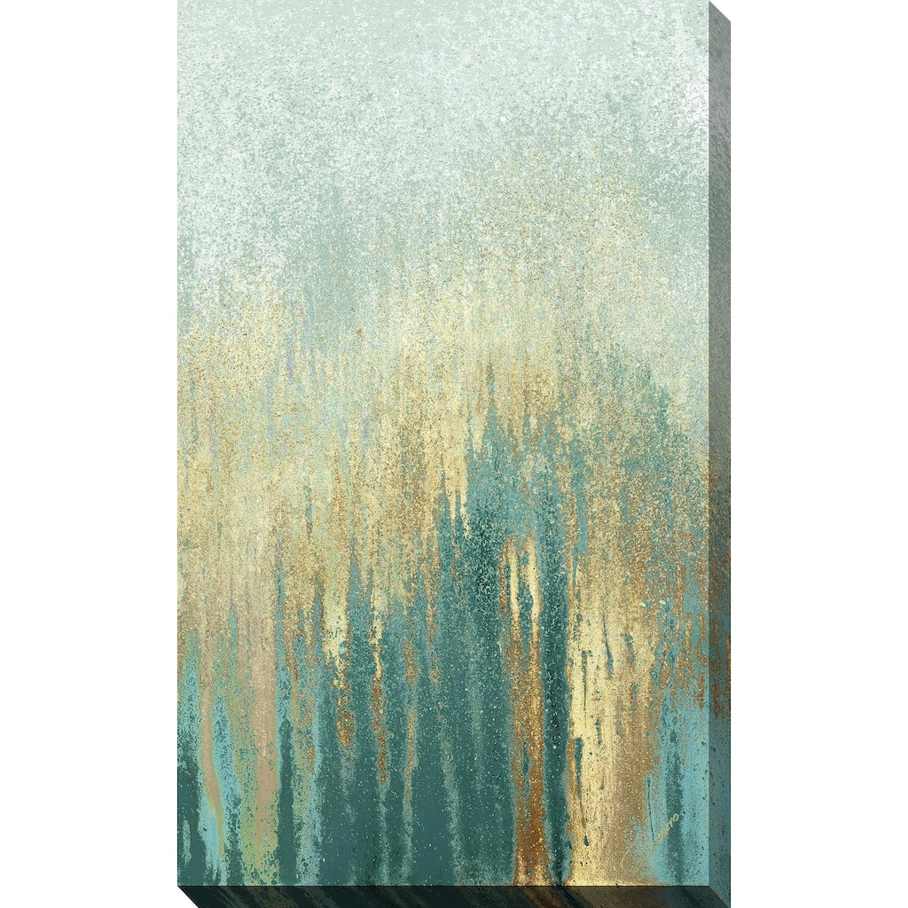 "Teal Golden Woods" Print on Canvas