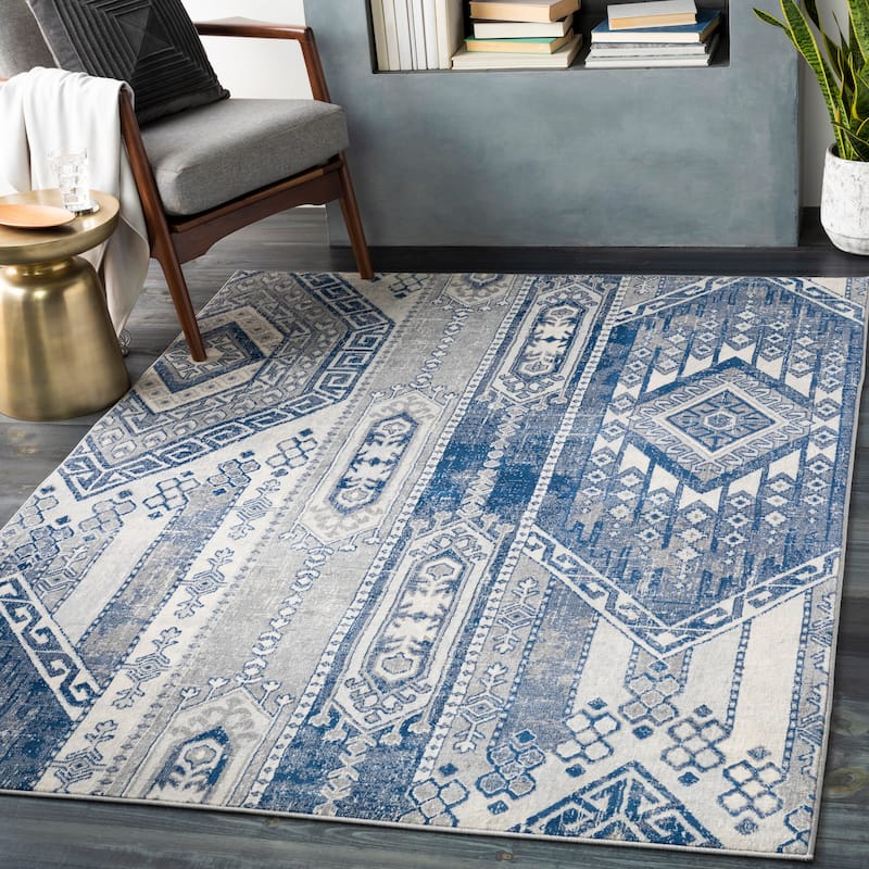 The Curated Nomad DeVilla Vintage Boho Area Rug - 8' 10" x 12' 3" - Navy