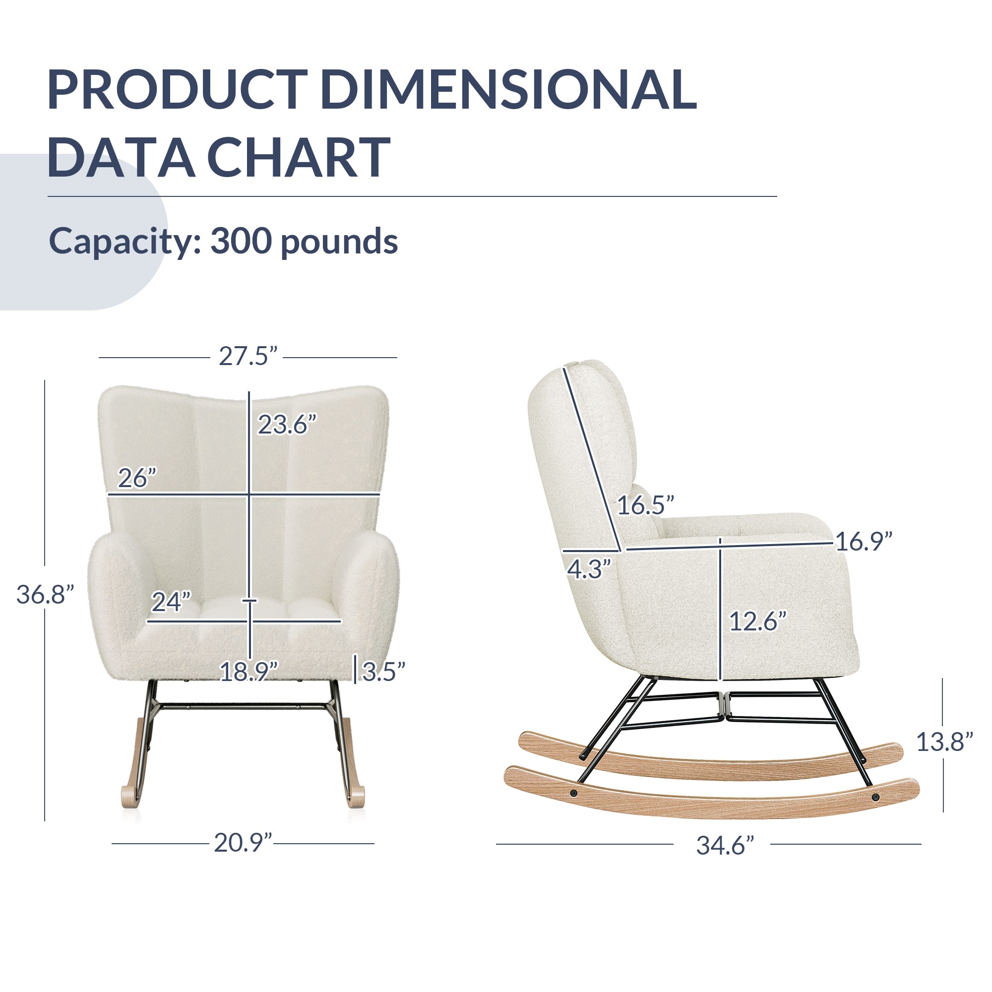 Belleze new arrivals rocking chair