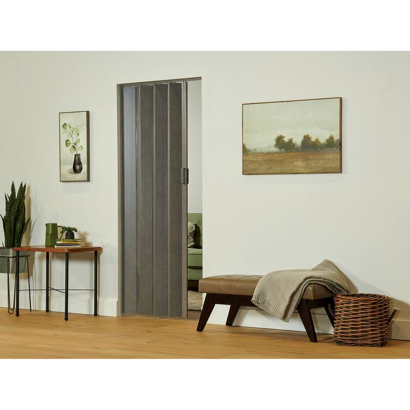 Spectrum Elite Grey Linen PVC 36-inch Folding Door