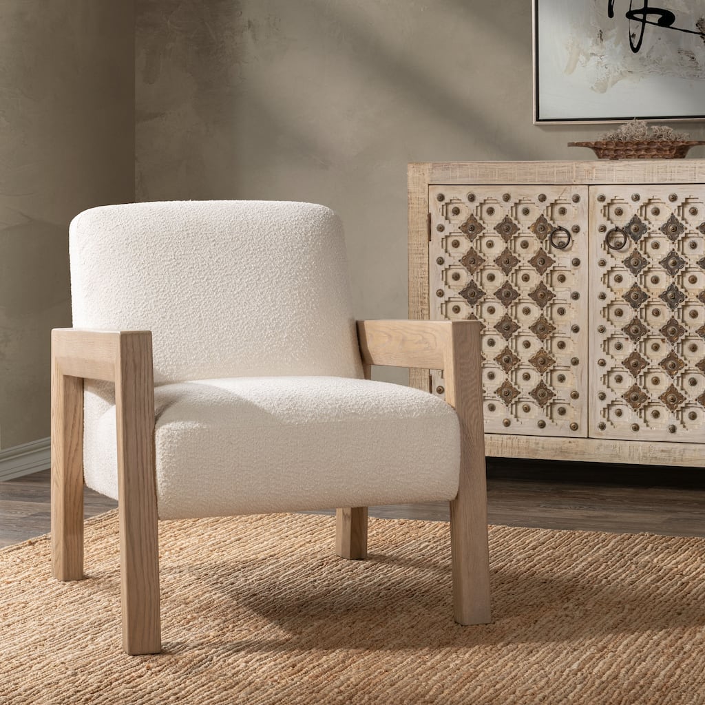 Classic Home Aliza Upholstered Fabric Accent Chair