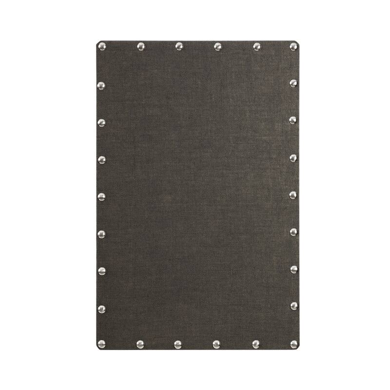 Burlap Corkboard with Nail-head Accents