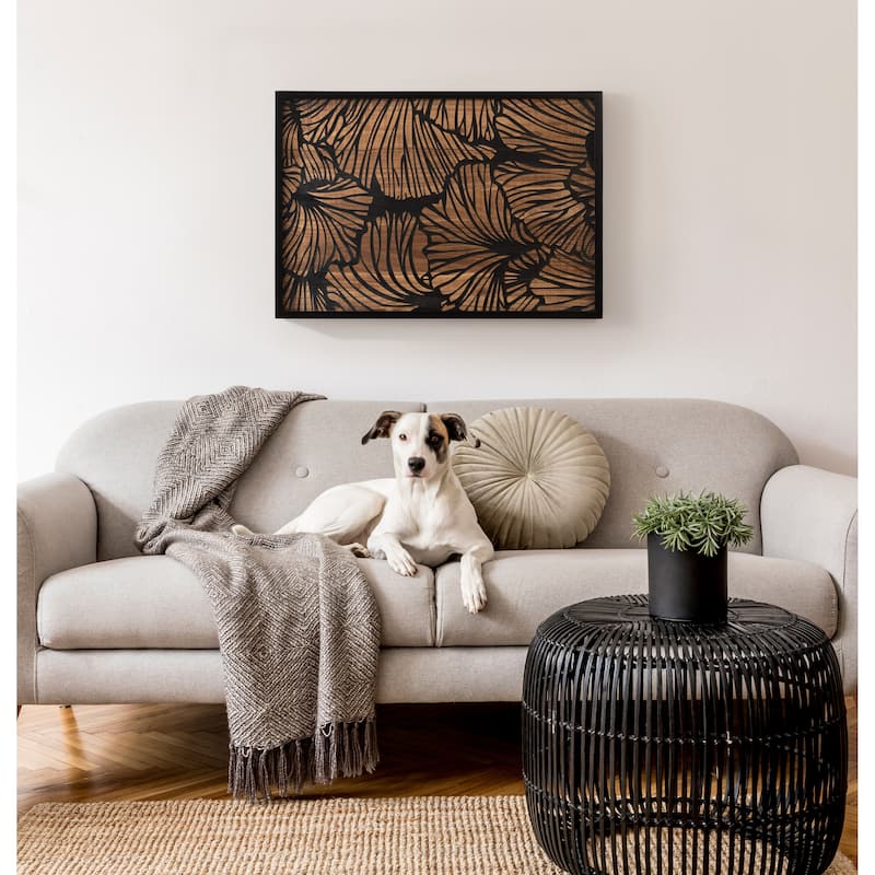 Kate and Laurel Sago Decorative Wood Art Plaque