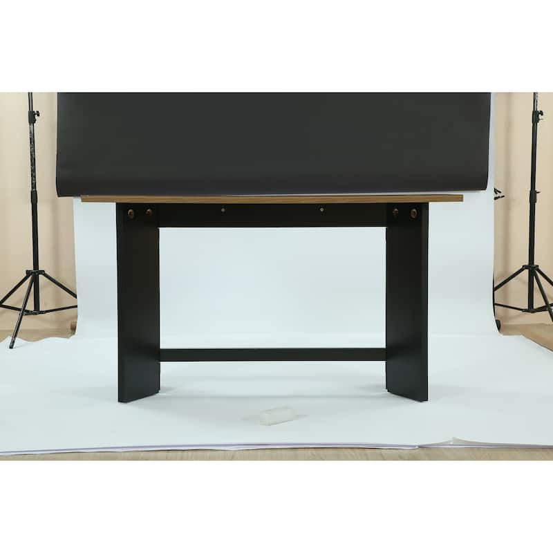 63-Inch Bar Table, Industrial Counter Height Pub Table