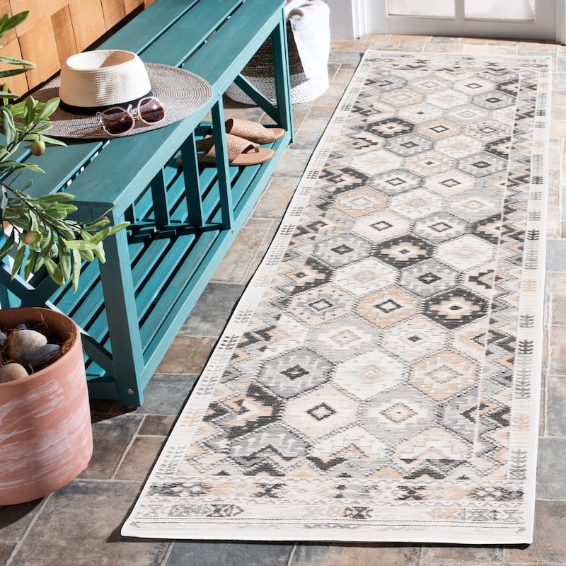 SAFAVIEH Sunrise Kath Indoor/Outdoor Waterproof Rug - 2' x 8' Runner