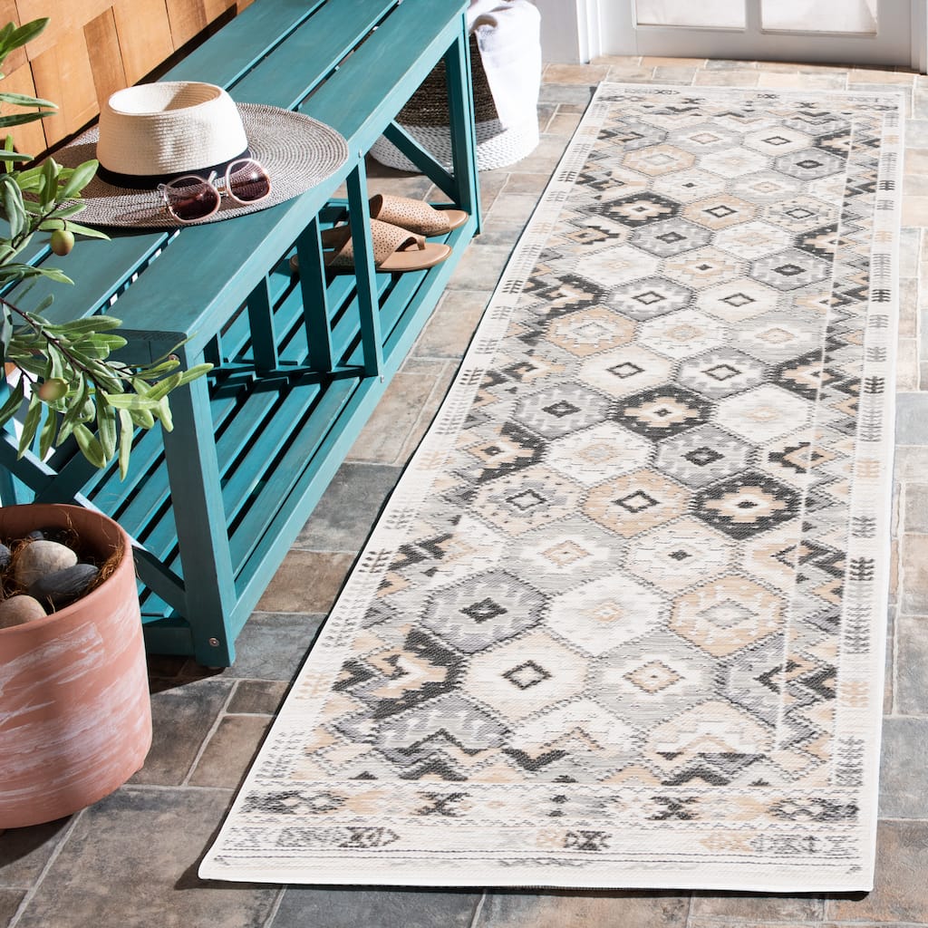 SAFAVIEH Sunrise Kath Indoor/Outdoor Waterproof Rug - 2' x 8' Runner