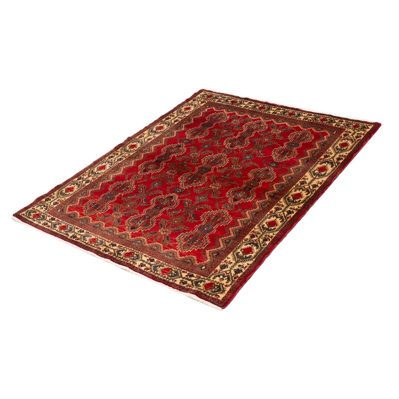 Konya Anatolian Red Rug 5'1" x 6'11" - 5'1 x 6'11