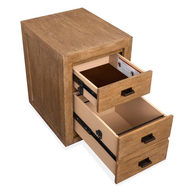 Magnussen Home Plum Creek Sierra Brown Mobile File With Casters