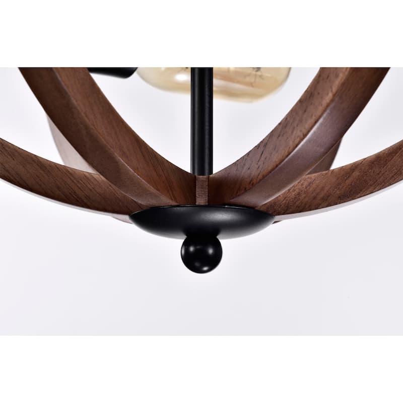 Fanalla 13 Inch Industrial Style Flush Mount Ceiling 2-Lighted
