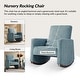 preview thumbnail 23 of 29, Julia 29.5"W Modern Solid Wood Nursery Rocking Chair with Lumbar Pillow by HULALA HOME