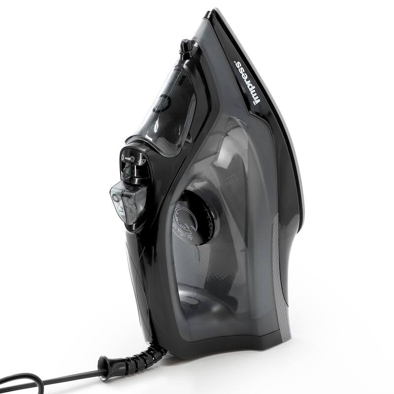 Impress Mid-Sized Spray Steam and Dry Iron in Black with Motion Auto-Shutoff