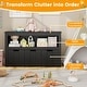 preview thumbnail 39 of 42, Costway Storage Cabinet 3 Drawer Chest w/Wheels Large Storage Cube - See Details