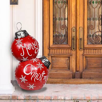 Alpine Corporation Holiday Décor Ornament Statue with Color Changing LED Lights
