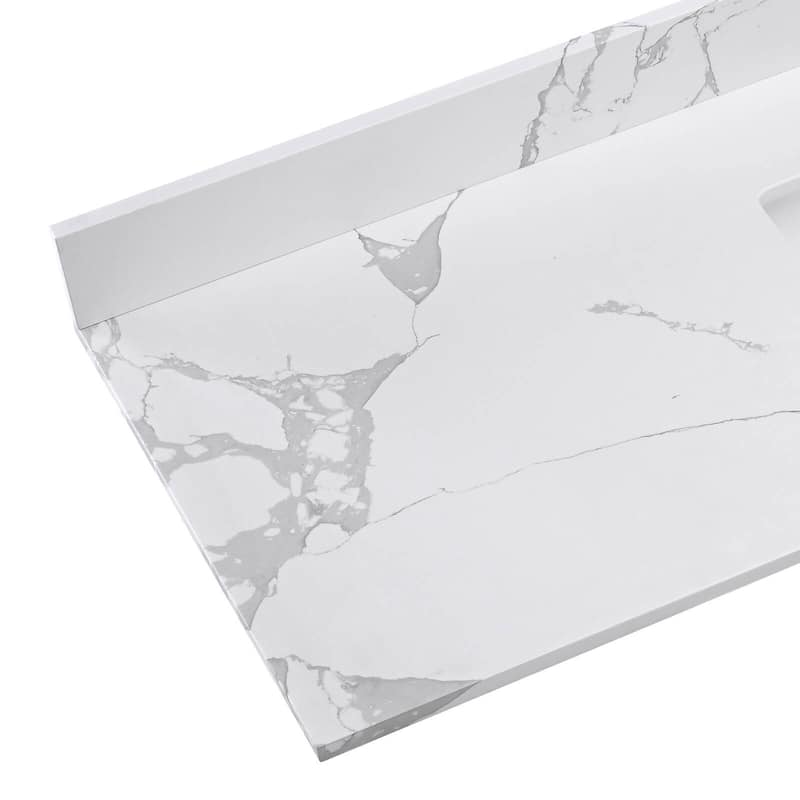 Whisperlace Engineered Marble Bathroom Vanity Top with Sink