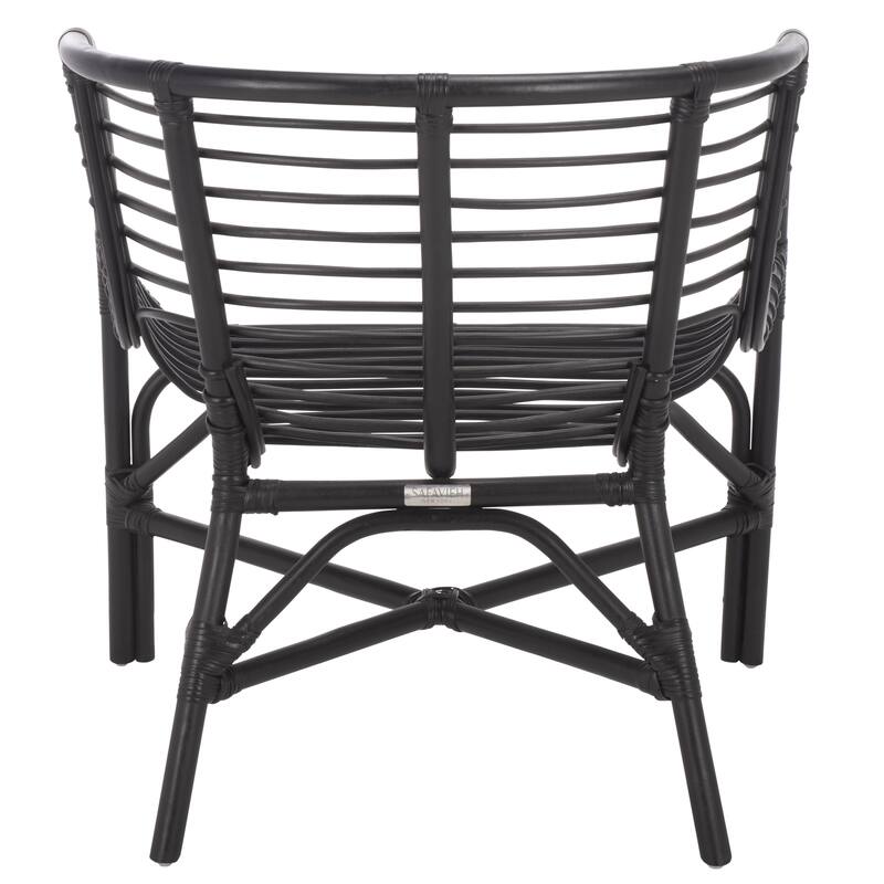 SAFAVIEH Home Valeriya Woven Rattan Arm Chair - 28"W x 26"D x 29"H