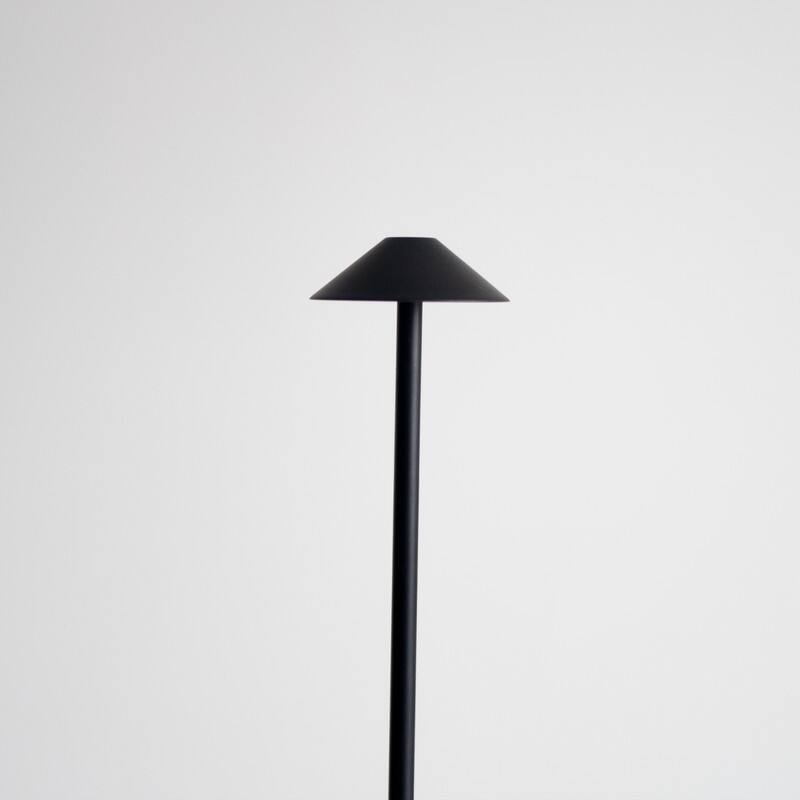 Brightech Enoki LED Classic Matte Black Modern Industrial Empire Dimmable Bedside Nightstand Desk Lamp