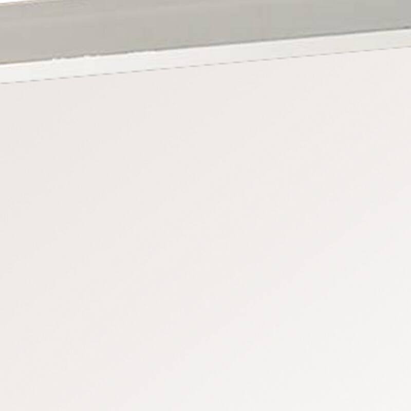Modern Mirror with Rectangular Frame an Molded Details, White