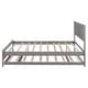 preview thumbnail 16 of 32, Full Size Platform Bed with Adjustable Trundle, Headboard for Added Stability, Pine Wood and MDF Construction, Grey