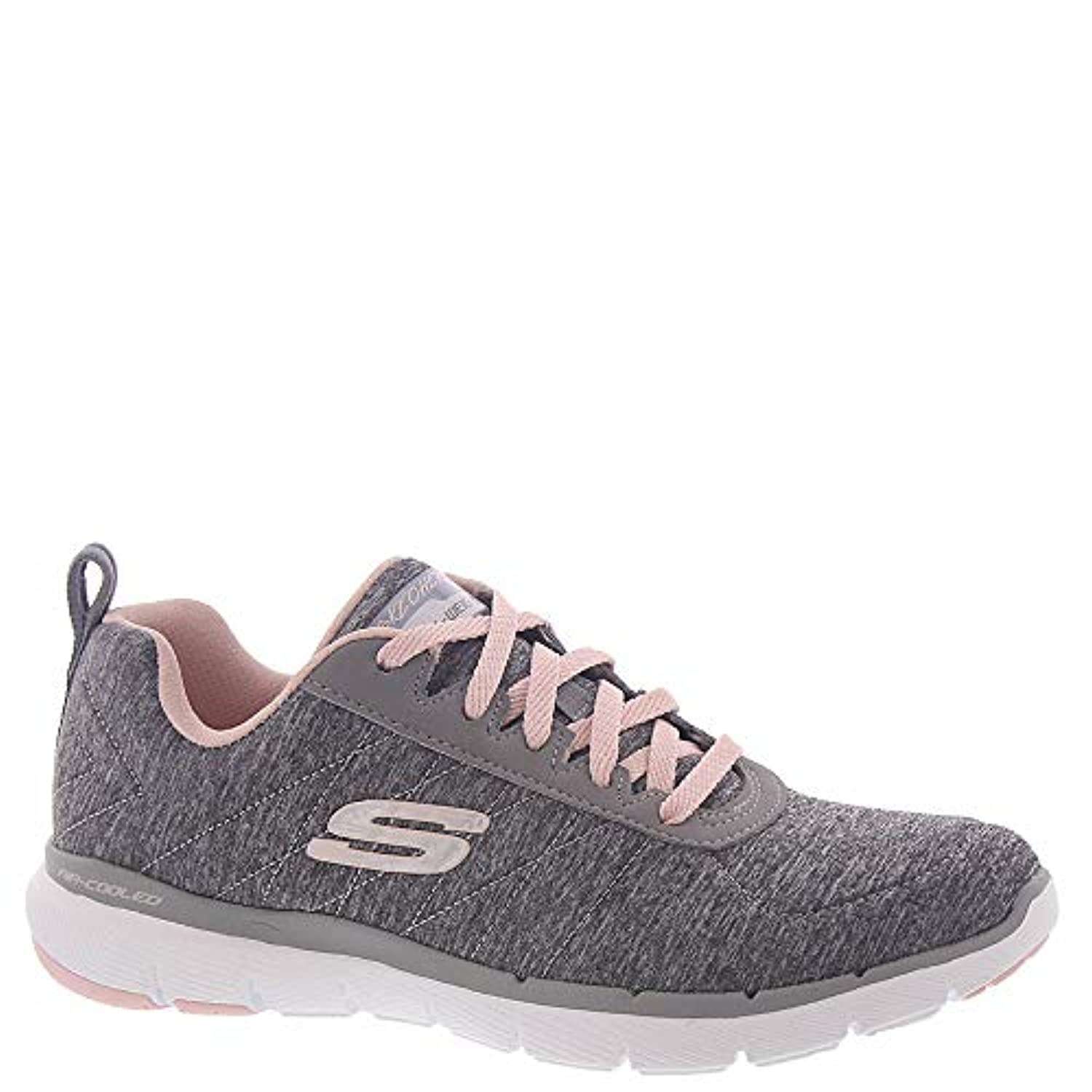 skechers flex appeal 3.0 grey pink