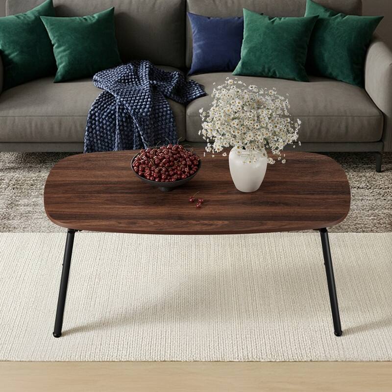 Foldable Coffee Table with no Storage for living room - Coffee