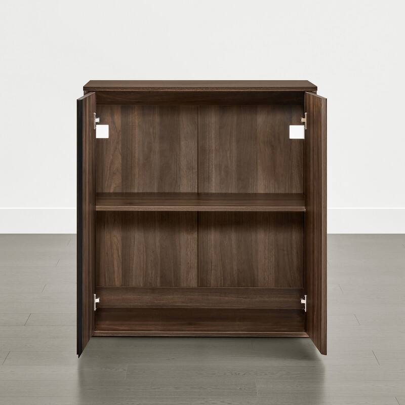 Spruce & Spring 31.5" Modern Industrial Sideboard Cabinet Storage Cabinet